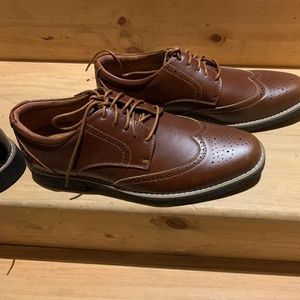 Deer Stags Brown Size 10M Wingtip Dress Shoes
